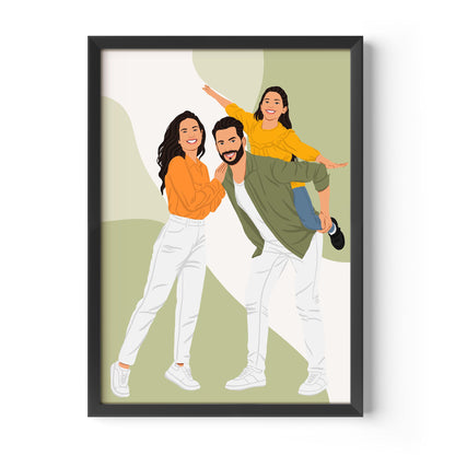 Custom illustration portrait